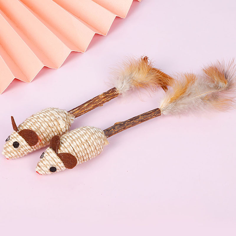 1db puha hamis egér macskajátékok toll Vicces játék játékok cicáknak Interaktív valósághű macskaegér játék rágójáték macskagyökér
