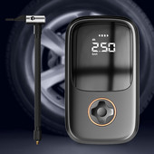 Digitális légszivattyú vezetékes/vezeték nélküli elektromos légkompresszor C típusú töltő gumiabroncs szivattyú, hordozható SUV motorkerékpárokhoz