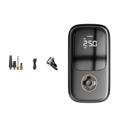 Digitális légszivattyú vezetékes/vezeték nélküli elektromos légkompresszor C típusú töltő gumiabroncs szivattyú, hordozható SUV motorkerékpárokhoz