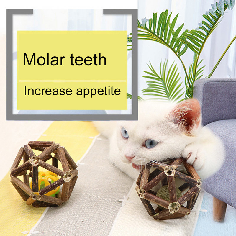 Legendog Silvervine macskajáték üreges fogak tisztító macskamenta macskák haranggolyós játékok Fogtisztító kisállatjáték macskajátékokhoz Kellékek