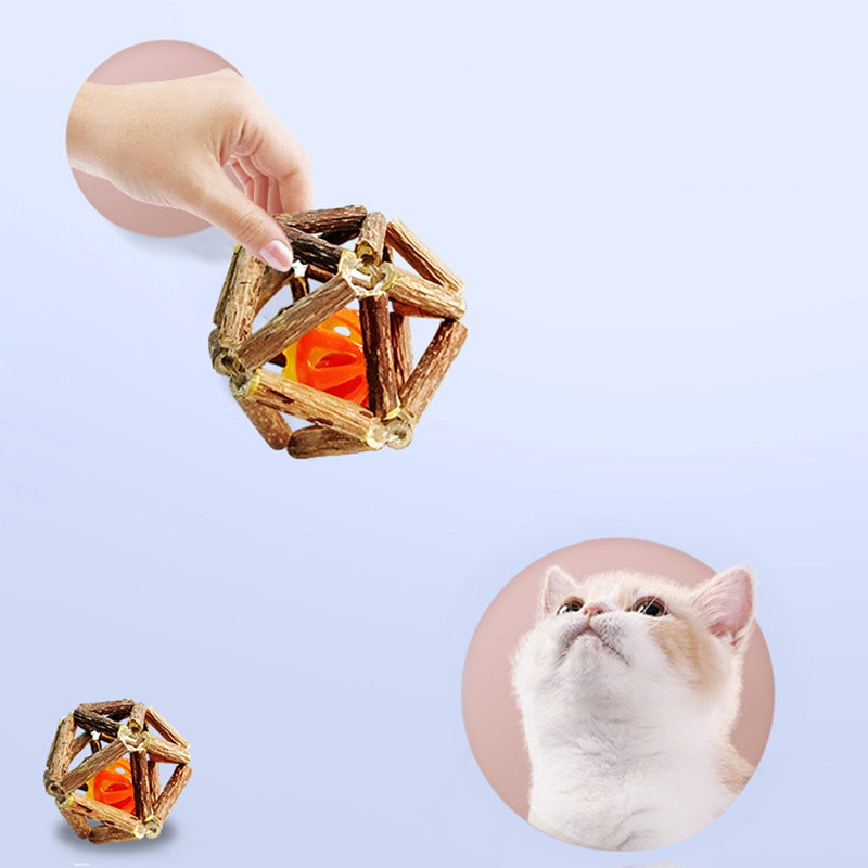 Legendog Silvervine macskajáték üreges fogak tisztító macskamenta macskák haranggolyós játékok Fogtisztító kisállatjáték macskajátékokhoz Kellékek