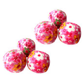 6 DB macskagolyókendő Hordozható kisállat szizál virágminta Puha macska megfogó golyós játék macska ugrató karmok köszörülési játék kisállat kellékek