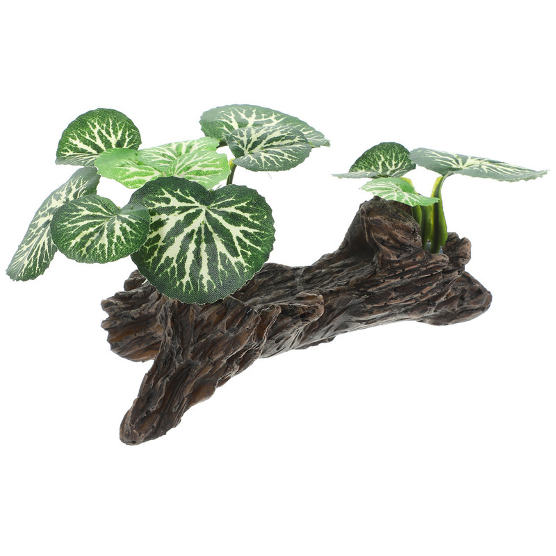 Akvárium Díszek Növények Akvárium Terrárium Szimulált tereprendezés Hamis táj dekoráció Szimuláció Gyanta hüllő ködös