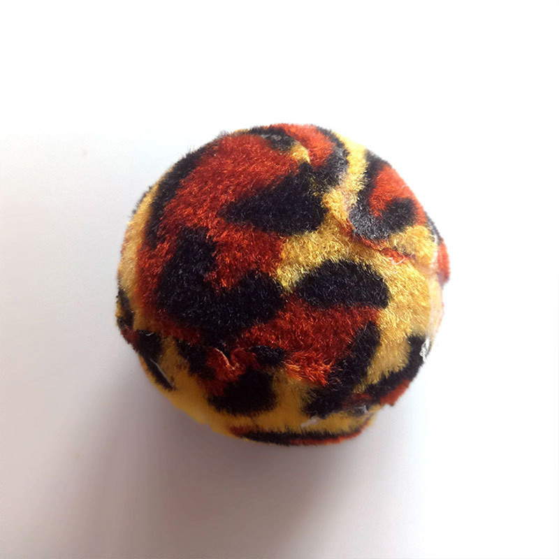 Macskajátékok plüss pompon 6 db mini leopárd mintás macskajáték golyók cica rágójátékok interaktív cica kergető labdajáték kisállat kellék