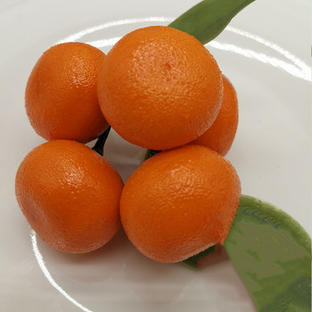 Προσομοίωση πορτοκάλια ζάχαρης με φύλλα διακοσμήσεις παραθύρων με φρούτα