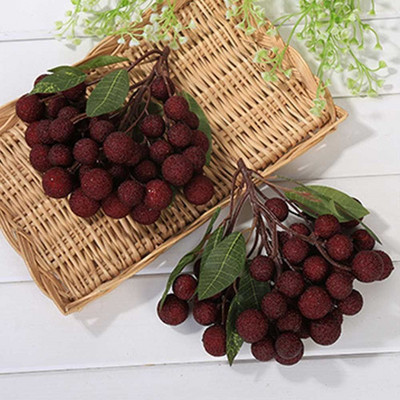 Τεχνητά φρούτα κλαδιά Longan ντομάτα ρόδι μύρτιλα κεράσι Μοντέλο φρούτων βιτρίνα Στολίδι φωτογραφία στηρίγματα Διακόσμηση σπιτιού