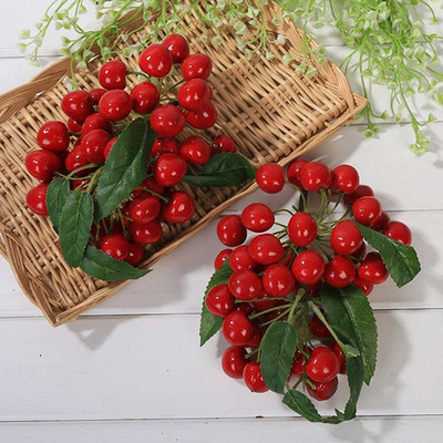 Τεχνητά φρούτα κλαδιά Longan ντομάτα ρόδι μύρτιλα κεράσι Μοντέλο φρούτων βιτρίνα Στολίδι φωτογραφία στηρίγματα Διακόσμηση σπιτιού