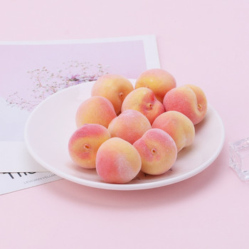 20 τμχ Προσομοίωση Artificial Peach Fake Fruit Disply Home Party Decor G5AB