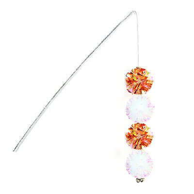 Legendog 1db Crinkle Teaser macskajáték hang interaktív cicapálca kisállat teaser Mylar macskajáték Herbe A chat macska kedvez a kisállatkellékeknek