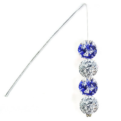 Legendog 1db Crinkle Teaser macskajáték hang interaktív cicapálca kisállat teaser Mylar macskajáték Herbe A chat macska kedvez a kisállatkellékeknek