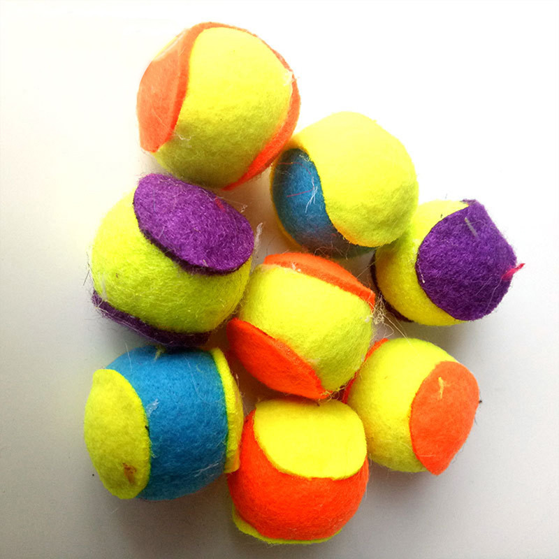 6db/szett macskajáték golyókendő színes kerek tapasz rágólabda macskajáték cica Megfogó labdát játszó játék kiscica kellékek
