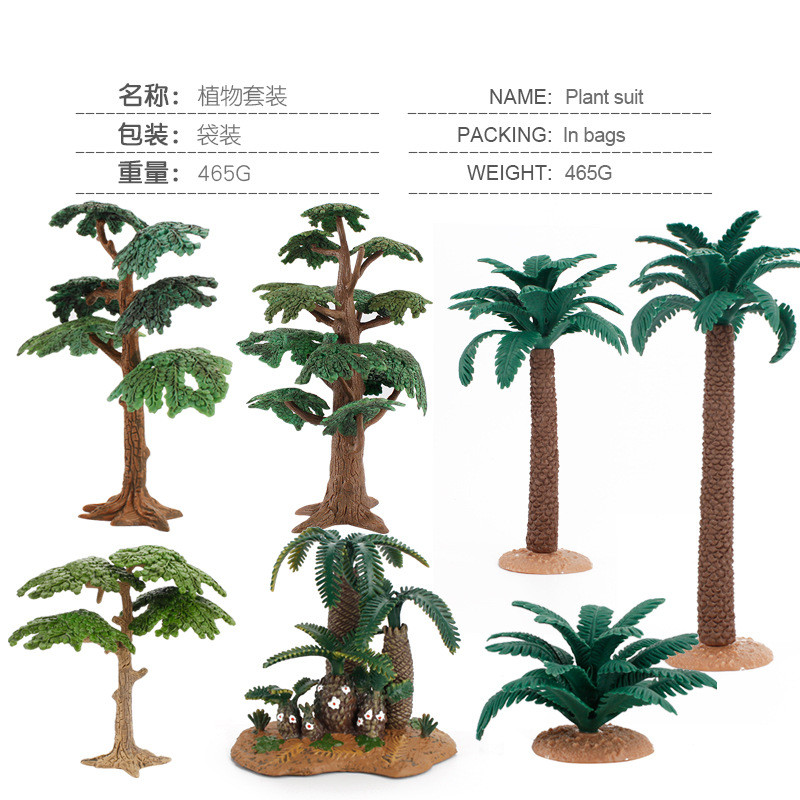 Hüllők kiegészítők Tereprendezés mesterséges kókuszfa dzsungel növény kaméleon gyík béka számára Akvárium kiegészítők
