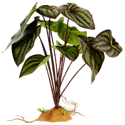 Ερπετά Προμήθειες Φυτά Στολίδι Εσωτερική Διακόσμηση Αμφίβιο Ενυδρείο Fake Terrarium Resin Simulated Landscaping Begonia