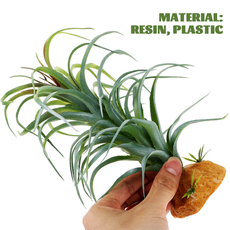 Hüllők kellékek Növények Dísz Belső Dekoráció Kétéltű Akvárium Hamis terráriumgyanta szimulált tereprendezés Begónia