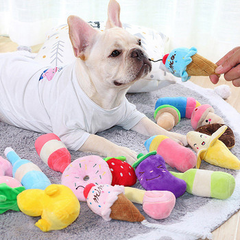 2 ΤΕΜ. Παιχνίδι για βελούδινα κατοικίδια Creative Cute Dog Toy Dog Squeaky Toy Cat Chew Παιχνίδια για σκύλους Διάφορα παιχνίδια Προϊόντα για κατοικίδια Legendog
