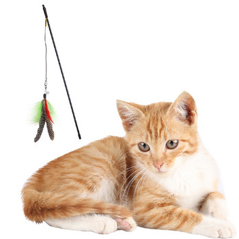 Legendog Cat Play Wand Interactive Long Funny Father Ραβδί Γατάκι Παιχνίδι Ραβδί για ψάρεμα Γάτα Παιχνίδια για γάτα Χριστουγεννιάτικα δώρα