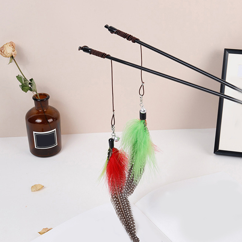 Legendog Cat Play Wand Interactive Long Funny Father Ραβδί Γατάκι Παιχνίδι Ραβδί για ψάρεμα Γάτα Παιχνίδια για γάτα Χριστουγεννιάτικα δώρα