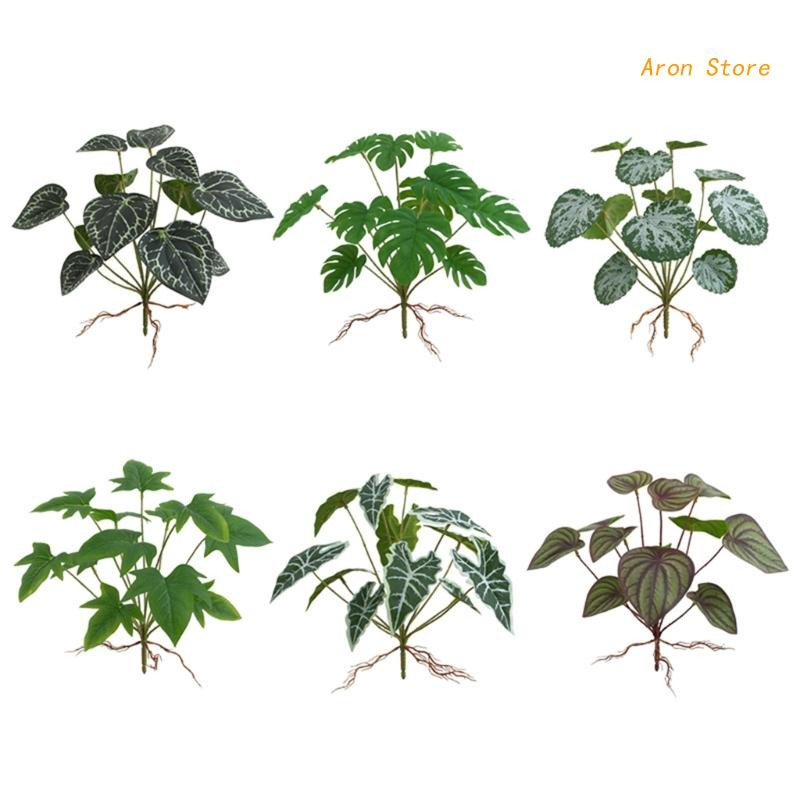 Ερπετό JunglePlant Τεχνητό Κρεμαστό Φυτό Ερπετό Διακόσμηση Οικοτόπου Ερπετών Αναρριχητικό Κλαδί Διακοσμήσεις Ενυδρείου Φυτό