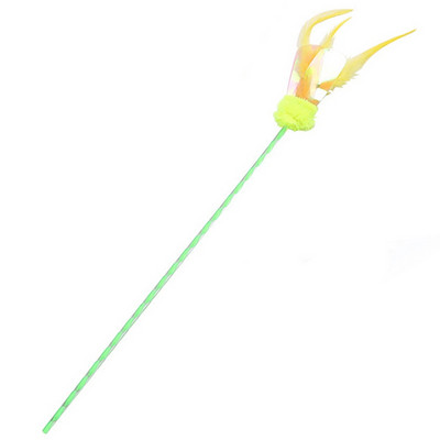 1 τεμ. Παιχνίδι για γάτες Αστεία ράβδο τρέιλερ για γάτες για κατοικίδια με ψεύτικο φτερό πούλιες με κουδούνι, πομ πομ, ραβδί με μπαλάκια, παιχνίδια για προμήθειες για κατοικίδια γατούλα