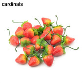 10 τμχ Τεχνητά Φρούτα και Λαχανικά Αφρώδης Φράουλα για Στολισμό Γάμου Σπίτι Scrapbooking Simulation Fake Fruits