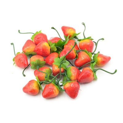 10 τμχ Τεχνητά Φρούτα και Λαχανικά Αφρώδης Φράουλα για Στολισμό Γάμου Σπίτι Scrapbooking Simulation Fake Fruits