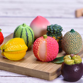 Mākslīgie augļi un dārzeņi Mājas dekorēšana Viltus apelsīns persiks ābols arbūzs citrons persiks ornaments pārtikas fotografēšanas rekvizīti