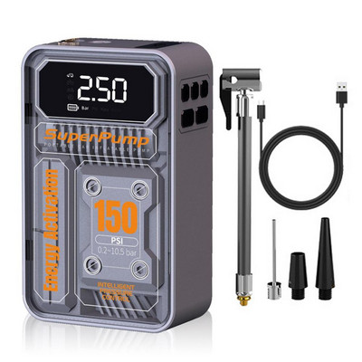 Ηλεκτρική αντλία αέρα αυτοκινήτου Φορητό ηλεκτρικό φουσκωτό ελαστικών υψηλής ισχύος Εύκολο στη χρήση Ψηφιακή αντλία αέρα με ισχυρή πίεση