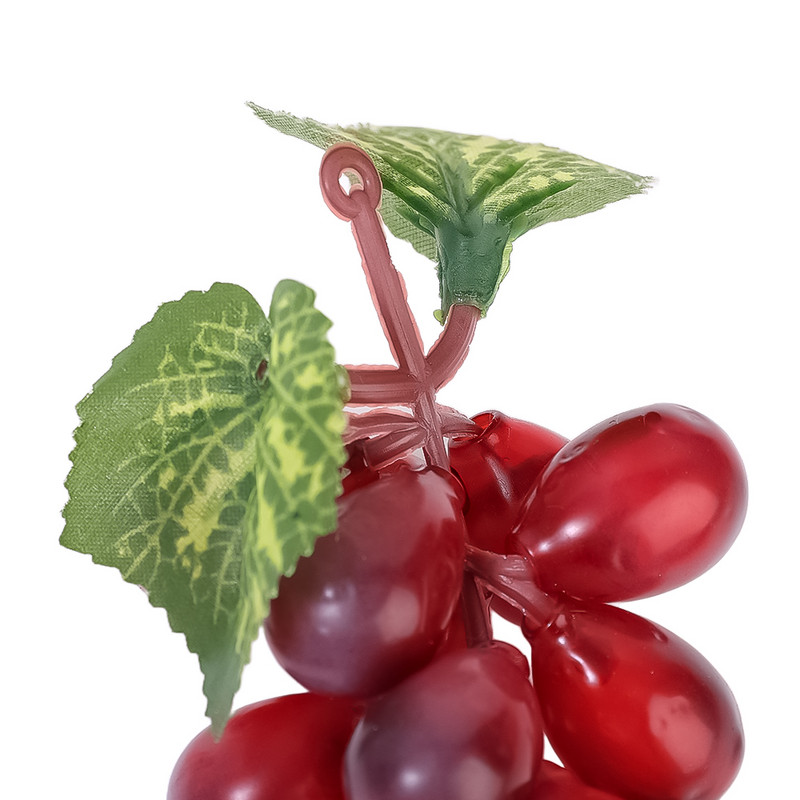 Műgyümölcs Szőlő Élethű szimuláció Gyümölcsök Műanyag tömör asztaldísz Fesztivál Party Hamis gyümölcs Zöldség modell fotó kellék