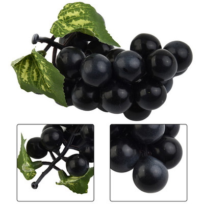 Artificial Grapes Bunches Simulation Grapes Plastic Fake Fruit Rattan Garden Home Decor Game Props Fruit Decorating