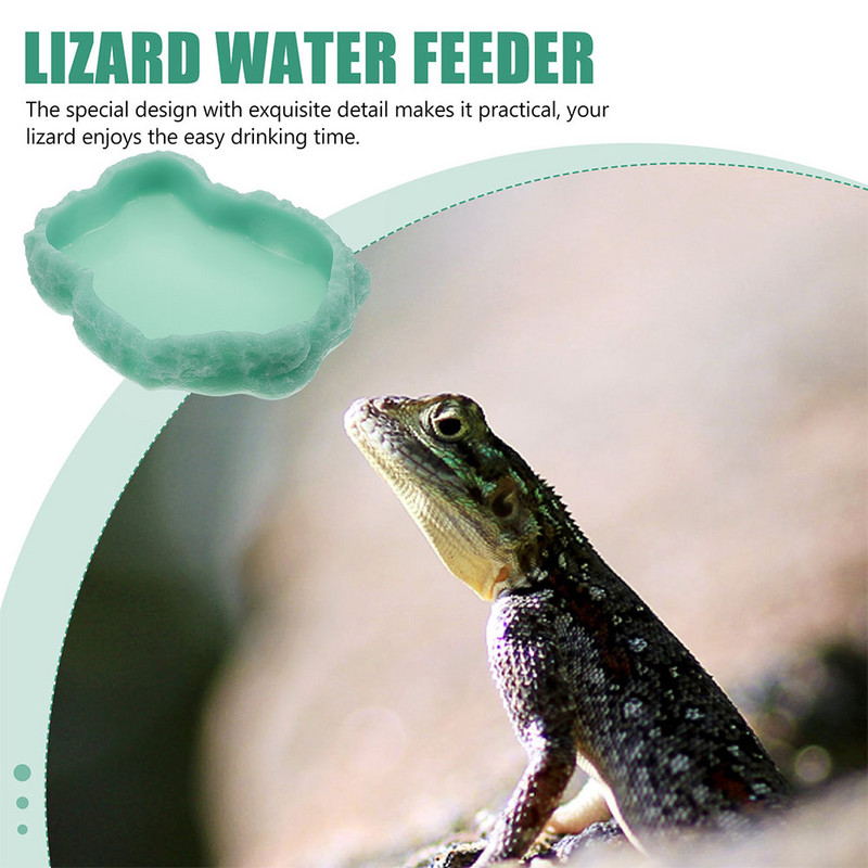 Élelmiszer Kopásálló vizestál finom hüllőtál, fényes etető kellékek napi használat