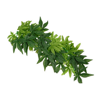 Φυτά προσομοίωσης ερπετών 12 ιντσών Terrarium Rattan και φύλλα με βεντούζα Διακόσμηση βιότοπων