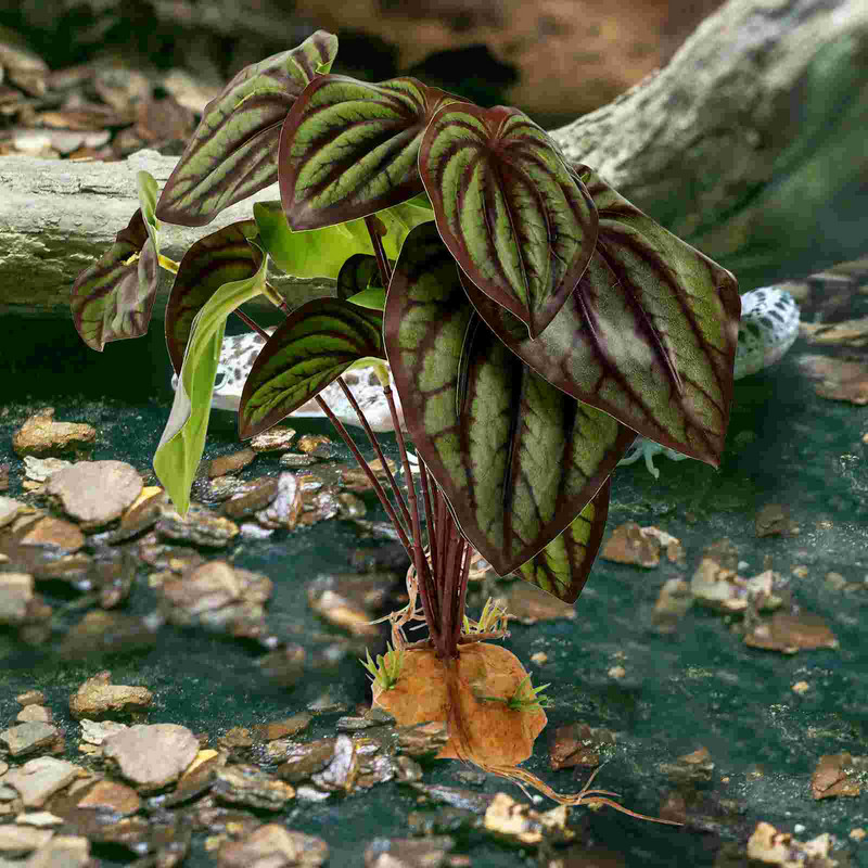 Mesterséges hüllők növények hüllők terrárium dekoráció szakállas sárkánytartály tartozékok kétéltűek élőhely díszítése