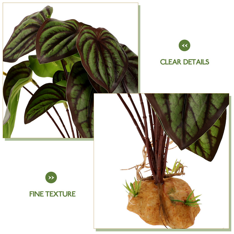 Mesterséges hüllők növények hüllők terrárium dekoráció szakállas sárkánytartály tartozékok kétéltűek élőhely díszítése