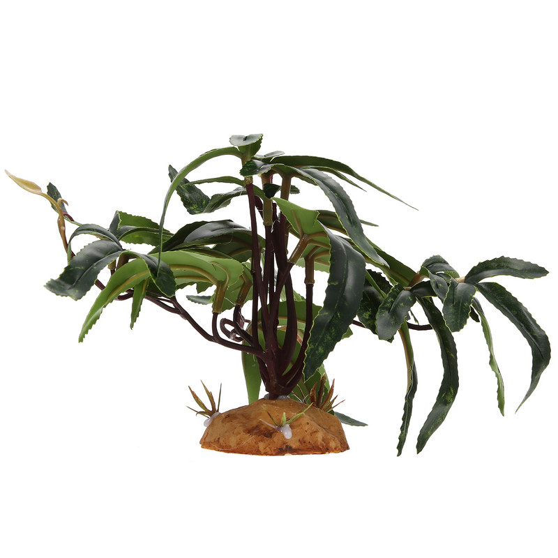 Προμήθειες τοπίου τοπίου για κατοικίδια Leopard Gecko Διακοσμητική διάταξη Φυτά προσομοίωσης Faux Aquarium Reptile Box