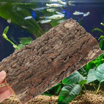 Glass Animals Pet Fish Tank Landscaping Terrarium Decor Αξεσουάρ Πίνακας φόντου Reptile Bark Aquarium Διακοσμητικό