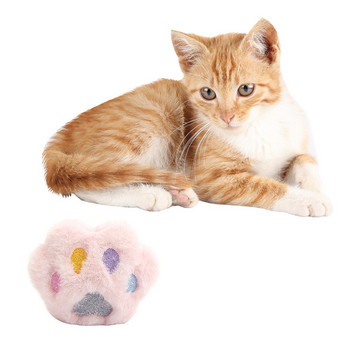 Legendog Cute Cartoon βελούδινα πατουσάκια γάτας με γατόπανο που παίζει διαδραστικά κατοικίδια γάτα Παιχνίδια για γατάκια Αξεσουάρ για δάγκωμα δοντιών γατούλας