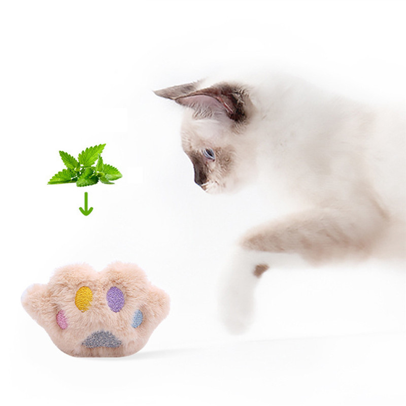 Legendog Cute Cartoon βελούδινα πατουσάκια γάτας με γατόπανο που παίζει διαδραστικά κατοικίδια γάτα Παιχνίδια για γατάκια Αξεσουάρ για δάγκωμα δοντιών γατούλας