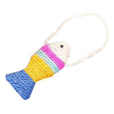 Interaktív cicajáték Vicces élethű kisállat macska haljáték szizál ugrató Aranyos hal alakú macskajátékok Rágófogótábla Karcolóoszlop