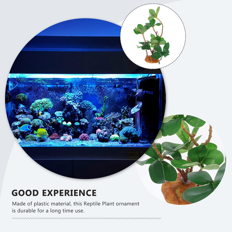 Fish Dekorációk Tartálydíszek Élethű díszítés Műanyag mesterséges hüllő szimuláció