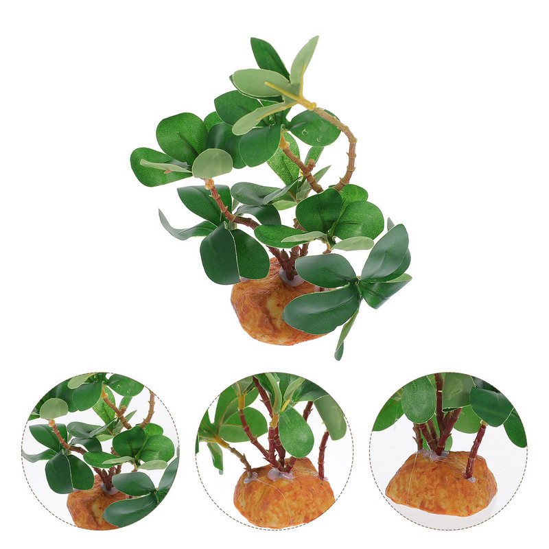 Fish Dekorációk Tartálydíszek Élethű díszítés Műanyag mesterséges hüllő szimuláció