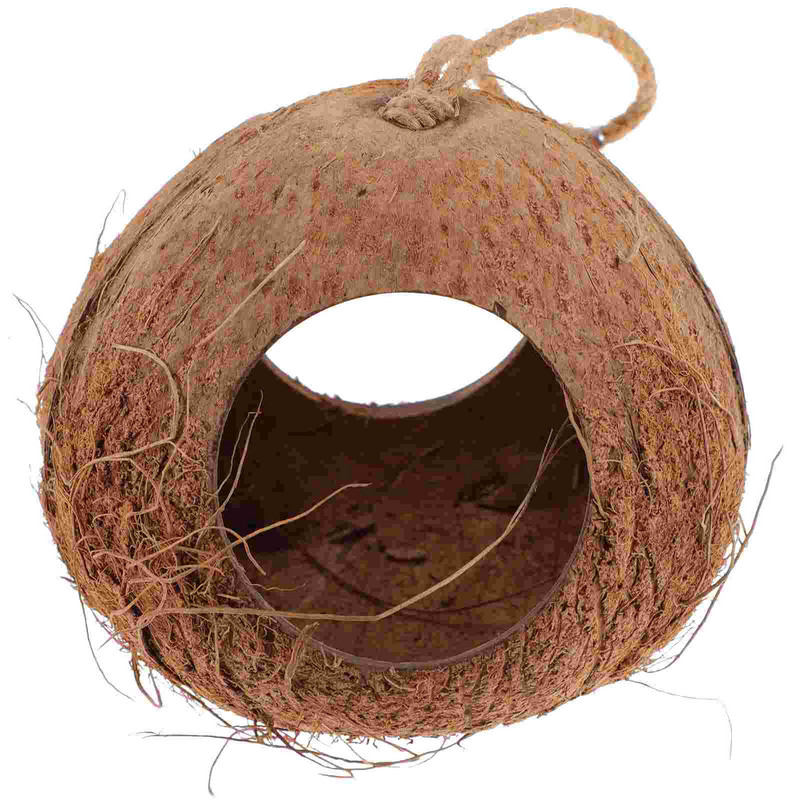 Gyík búvólyuk Naturals Coco Hideaway kókuszdióhéj hüllő barlangi pelyva ketrec függő kunyhó szimulált pinty