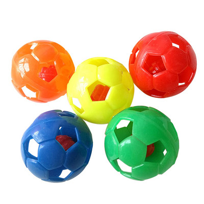 Cat Ball Plastic 5PCS Mini Creative Hollow Jingle Ball Cat Toy Kitten Chew Scratch Toys Chase Play Ball Kitten Exercise Toy