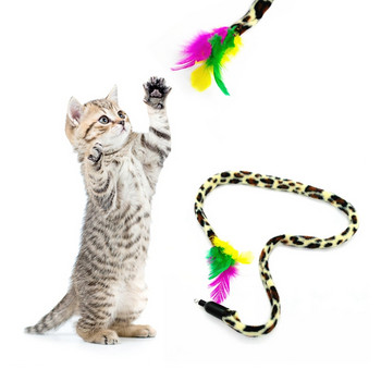 Legendog Cat Wand Replacements Приставки Интерактивна Cat Stick Играчка Replacements Pet Teaser Refiles Котка Забавна играчка за игра