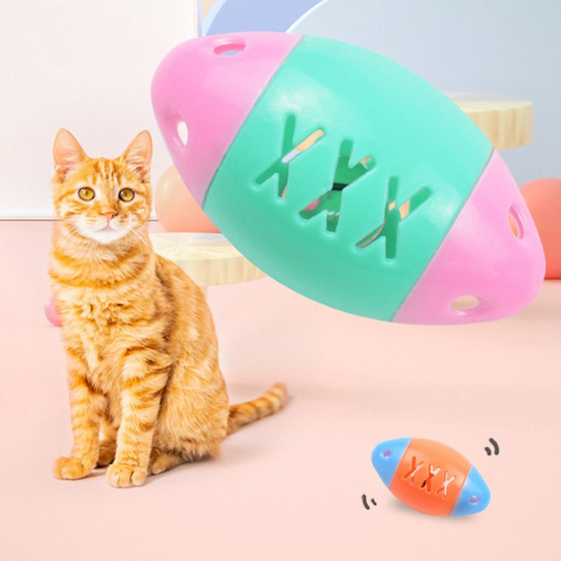 3db macska üreges futballjátékok csengőgyűrűvel, műanyag játék, rágócsörgő karcolólabda, interaktív macskakiképző játékok, kisállat kellékek