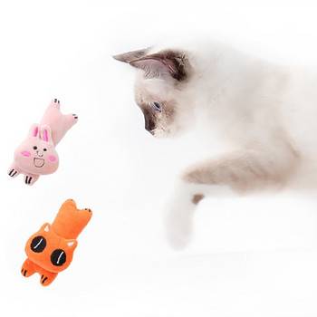 Legendog Catnip Плюшени играчки за котки Забавни интерактивни скърцащи зъби Подаръци за домашен любимец Коте Ухапване Мента Дъвчене Сладки карикатури Играчка