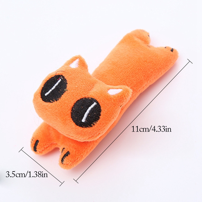 Legendog macskamenta plüssjátékok macskáknak Vicces interaktív fogcsiszoló ajándékok kisállat cicának harapás menta rágó aranyos rajzfilmes játék