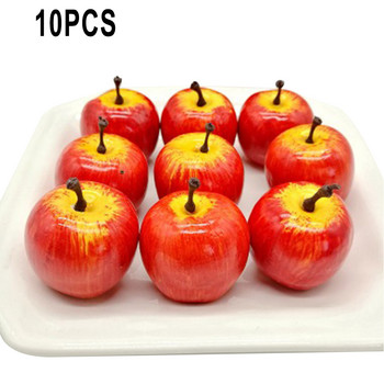 10 τμχ τεχνητός αφρός Μίνι μήλα Κόκκινο Πράσινο Προσομοίωση Faux Fruit DIY Crafts Στολίδια Φωτογραφικά στηρίγματα Διακόσμηση σπιτιού γάμου