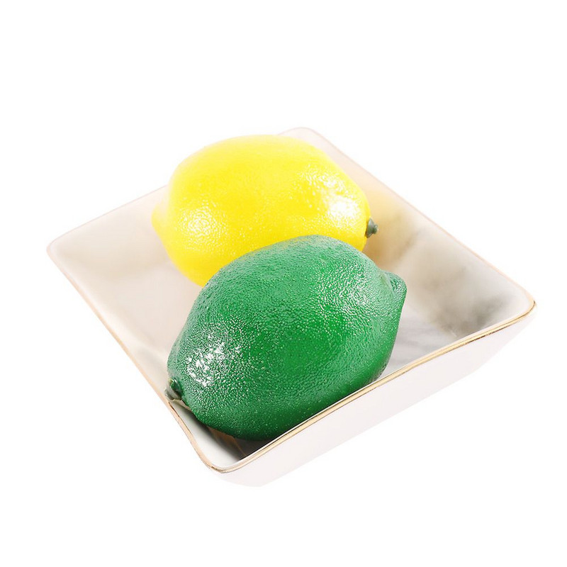 Karácsonyi Konyhaparti Esküvői Otthoni Hamis gyümölcs mesterséges citrom dekorációs szimuláció