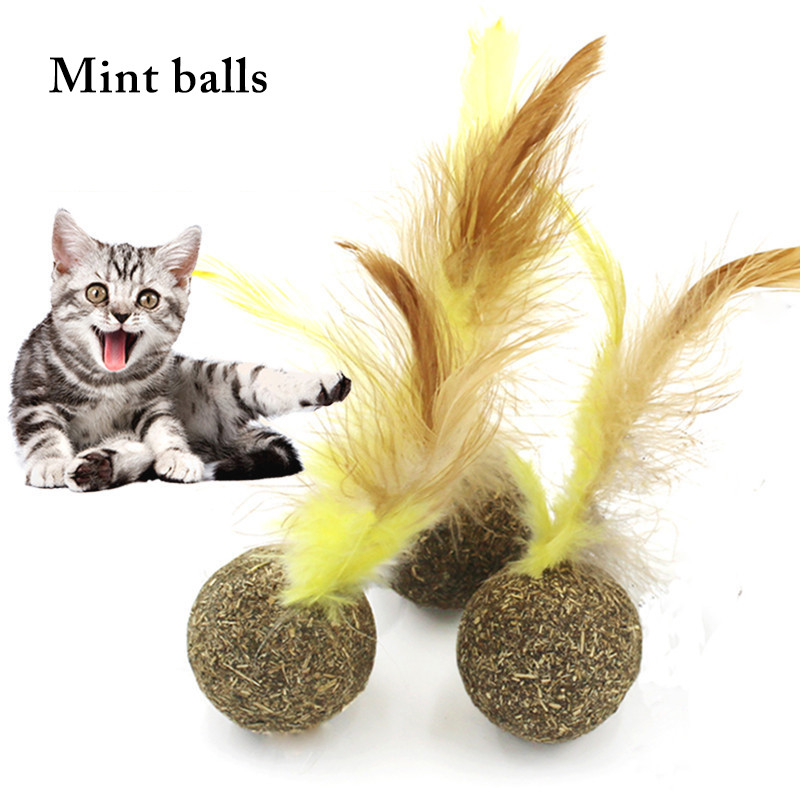 Legendog 1db macska macskamenta labda interaktív műtollas macskajáték zápfogó golyó macskafű kellékek macska rágógolyós macska kellékei