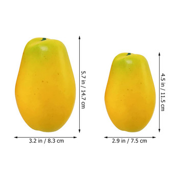 Διάγραμμα φρούτων Προσομοίωση Μοντέλου Προσομοίωση Pawpaw Στολίδι Lifelike Διακοσμητικό στολίδι με φρούτα σούπερ μάρκετ